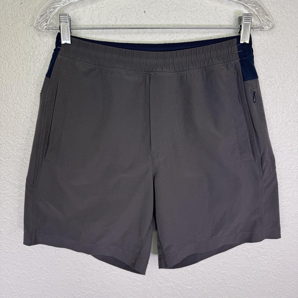 Birddogs Shorts Mens Small Lined Athletic Gym Running Quick Dry Gray Golf